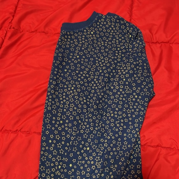 Navy-blue with golden stars pjs - Picture 4 of 5